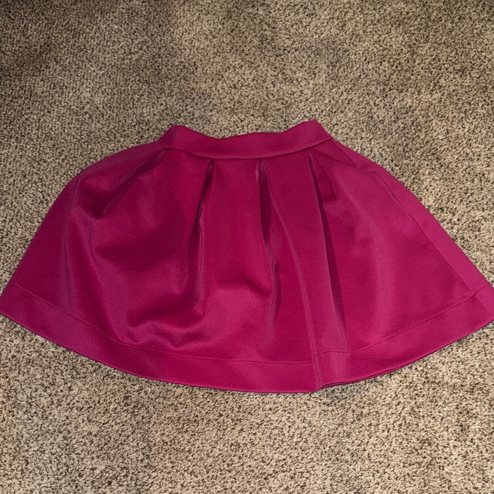 Honey Punch Fuchsia A-Line Skirt